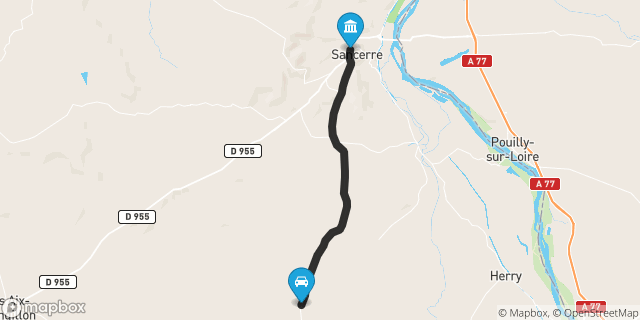 Itinéraire vers Sancerre