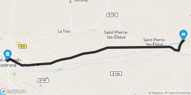 Itinéraire vers Saint-Amand-Montrond