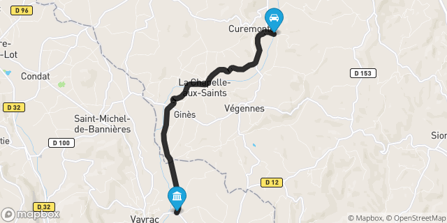 Itinéraire vers Vayrac