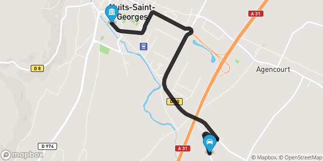 Itinéraire vers Nuits-Saint-Georges