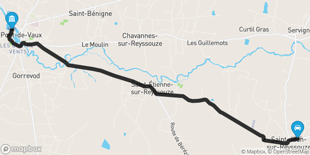 Itinéraire vers Pont-de-Vaux