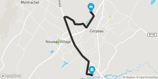 Itinéraire vers Chagny