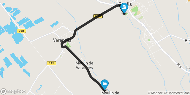 Itinéraire vers Genlis