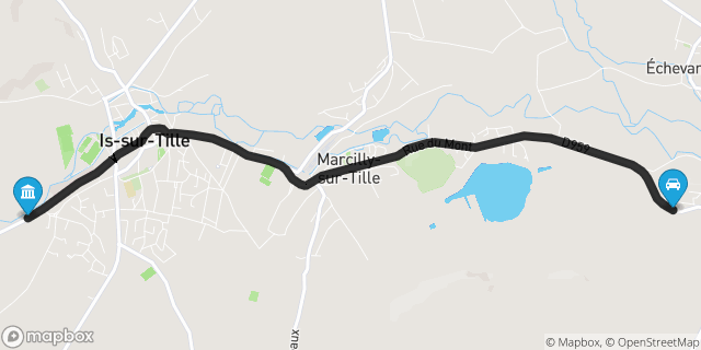 Itinéraire vers Is-sur-Tille