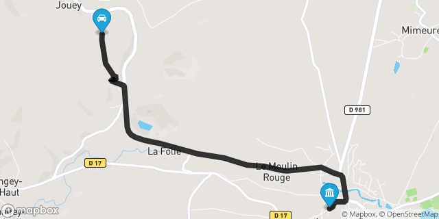 Itinéraire vers Arnay-le-Duc