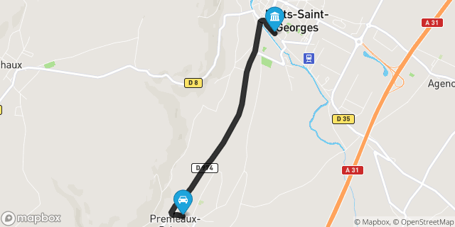 Itinéraire vers Nuits-Saint-Georges