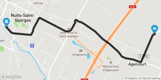 Itinéraire vers Nuits-Saint-Georges