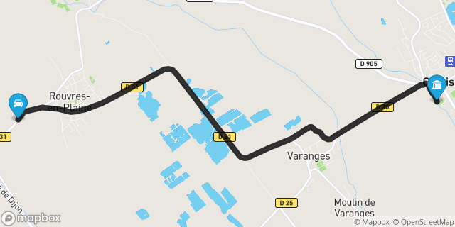 Itinéraire vers Genlis