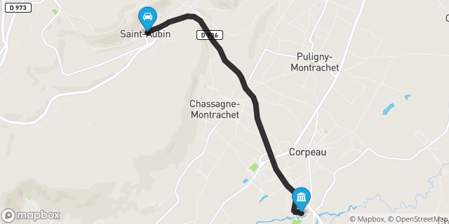 Itinéraire vers Chagny