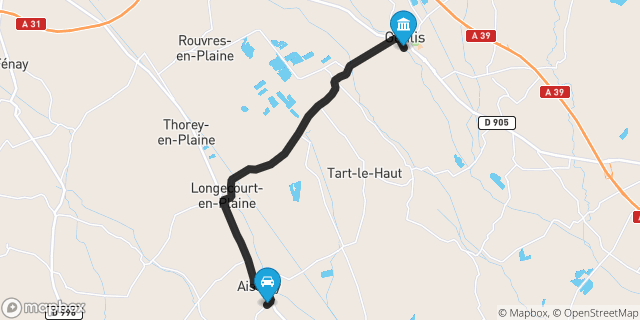 Itinéraire vers Genlis