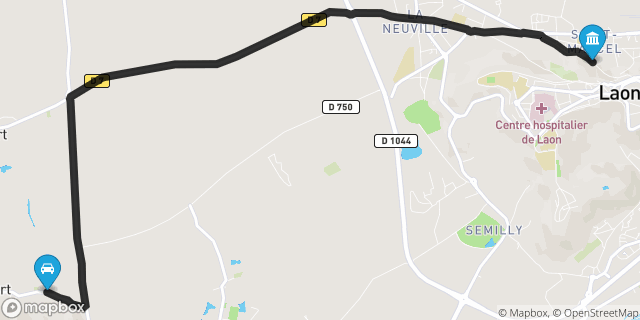 Itinéraire vers Laon