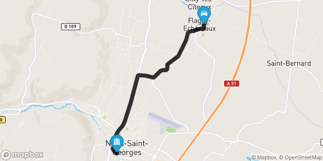 Itinéraire vers Nuits-Saint-Georges
