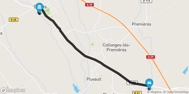 Itinéraire vers Genlis