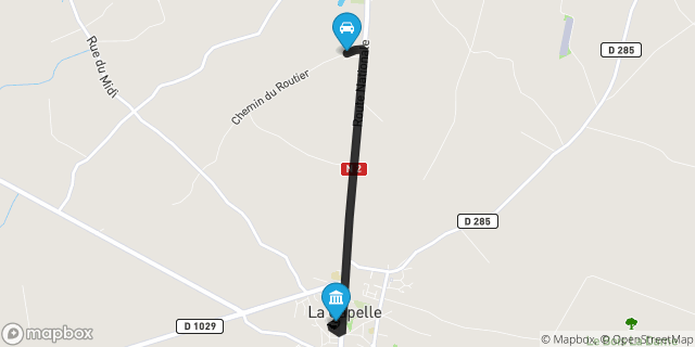 Itinéraire vers La Capelle