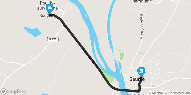 Itinéraire vers Seurre