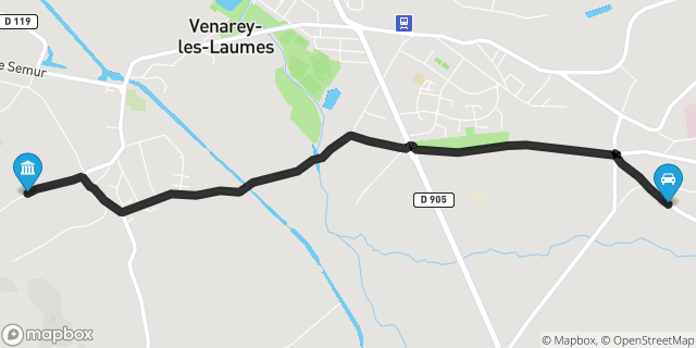Itinéraire vers Venarey-les-Laumes