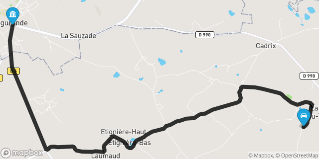 Itinéraire vers Aigurande