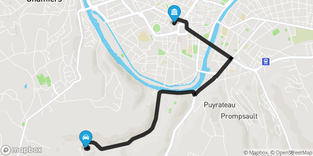 Itinéraire vers Périgueux