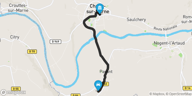 Itinéraire vers Charly-sur-Marne
