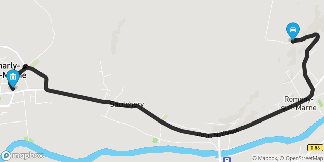 Itinéraire vers Charly-sur-Marne