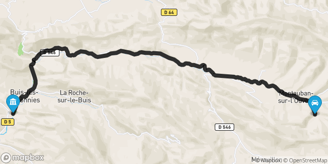 Itinéraire vers Buis-les-Baronnies