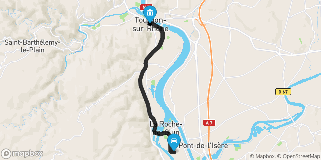 Itinéraire vers Tournon-sur-Rhône