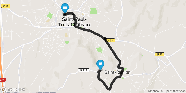 Itinéraire vers Saint-Paul-Trois-Châteaux