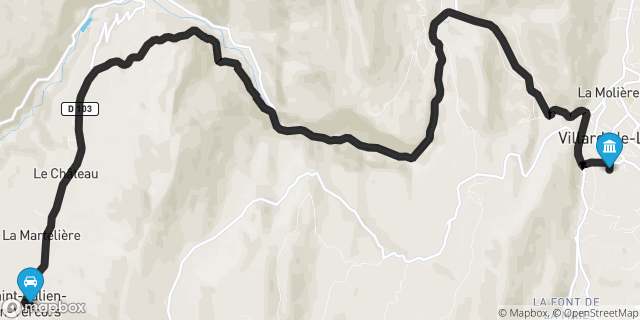 Itinéraire vers Villard-de-Lans