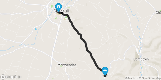 Itinéraire vers Chabeuil