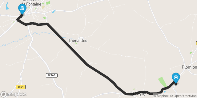 Itinéraire vers Vervins