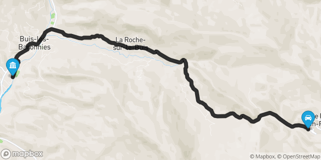 Itinéraire vers Buis-les-Baronnies