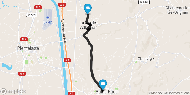 Itinéraire vers Saint-Paul-Trois-Châteaux