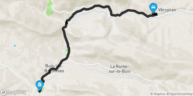 Itinéraire vers Buis-les-Baronnies