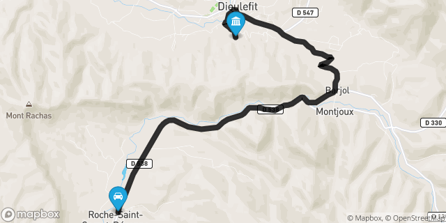 Itinéraire vers Dieulefit