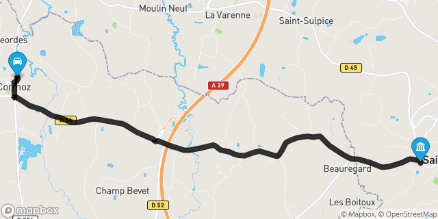 Itinéraire vers Saint-Amour