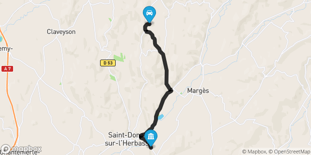 Itinéraire vers Saint-Donat-sur-l'Herbasse