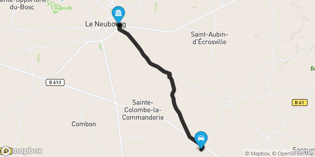Itinéraire vers Le Neubourg