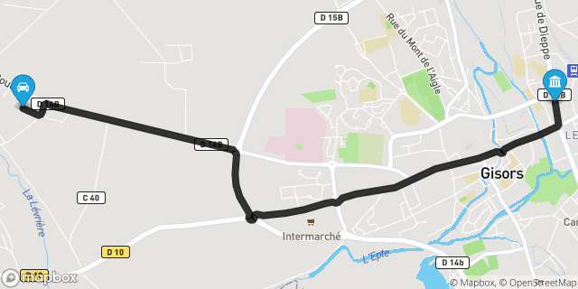 Itinéraire vers Gisors