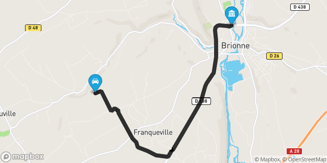 Itinéraire vers Brionne