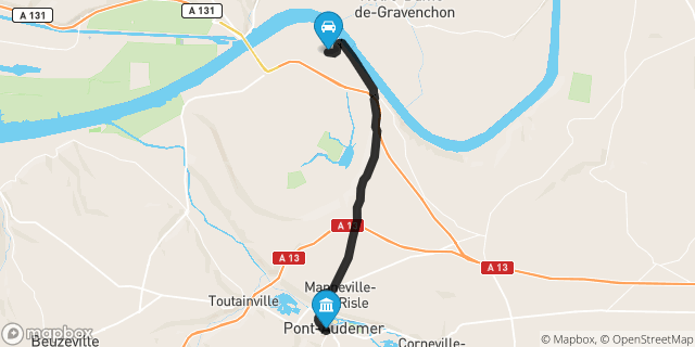 Itinéraire vers Pont-Audemer