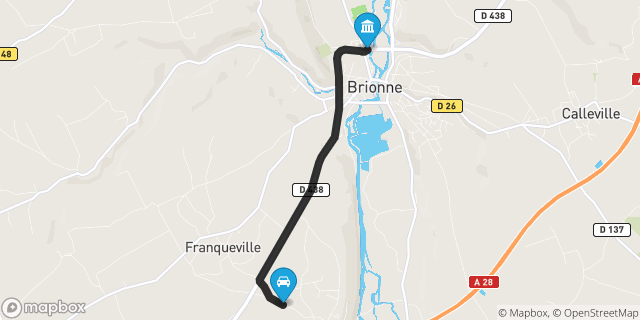 Itinéraire vers Brionne