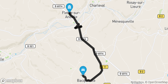Itinéraire vers Fleury-sur-Andelle