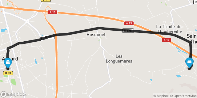 Itinéraire vers Bourg-Achard
