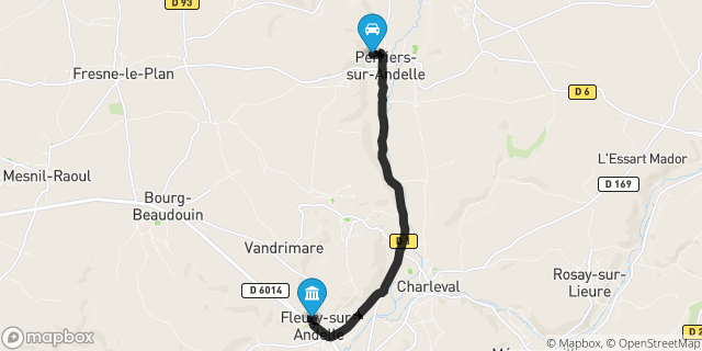 Itinéraire vers Fleury-sur-Andelle