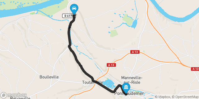 Itinéraire vers Pont-Audemer