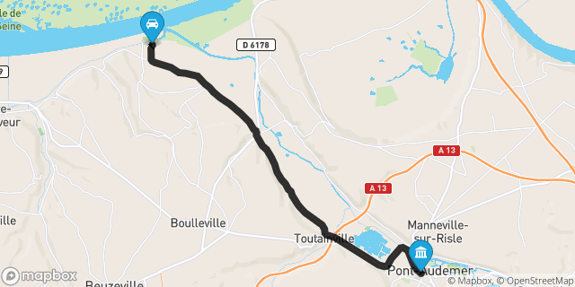 Itinéraire vers Pont-Audemer
