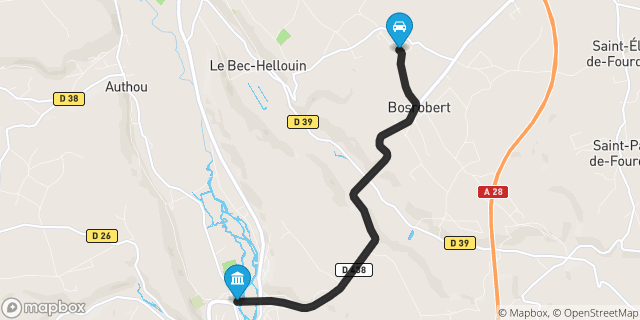 Itinéraire vers Brionne