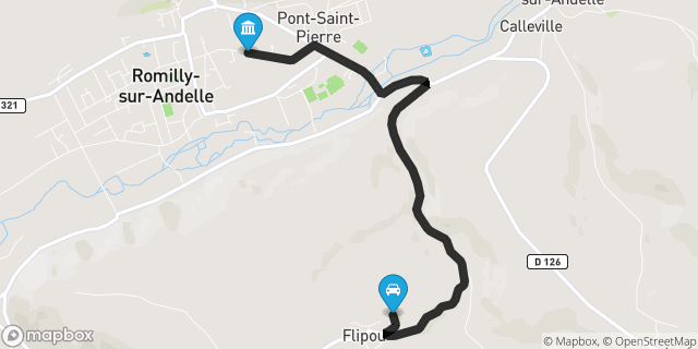 Itinéraire vers Romilly-sur-Andelle
