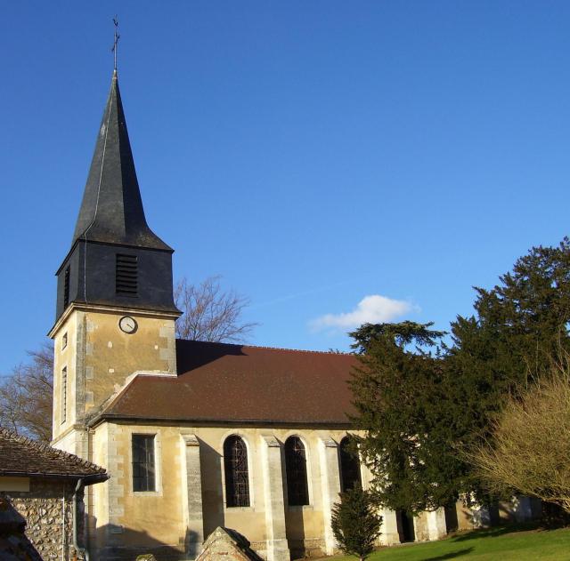 Eglise Saint-André en Le Bec-Hellouin, département Eure (27), région Haute-Normandie.