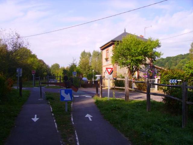 Sur la voie verte